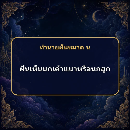 ฝันเห็นนกฮูกกำลังเตือนข่าวร้าย หรือให้ระวังการเดินทาง?