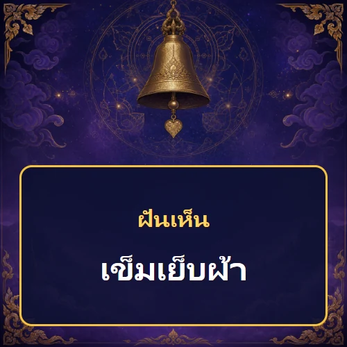 ฝันเห็นเข็มเย็บผ้า หมายถึงอะไร เลขเด็ดและคำทำนายความฝัน